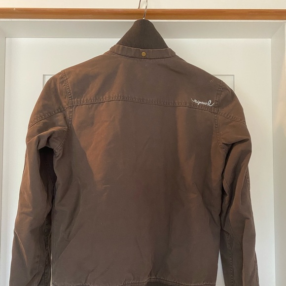 Rip Curl Taupe/Brown Casual Bomber Jkt Sz 10 - Picture 5 of 8